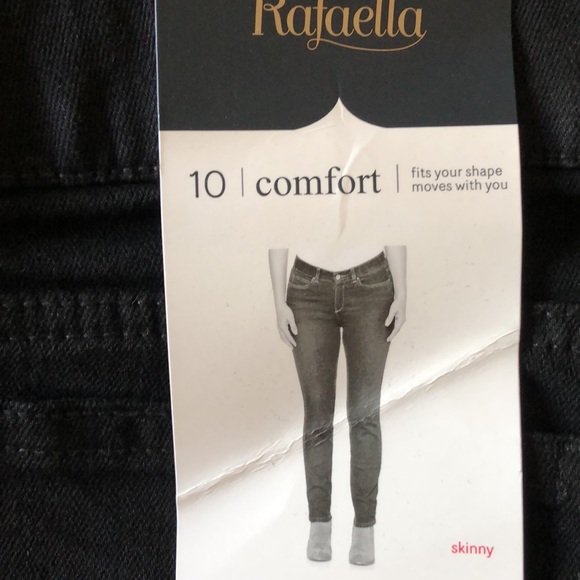 Jeans skinny womens new sizes 8 or 10 Rafaela Weekend black 69% cotton polyester - Picture 3 of 4